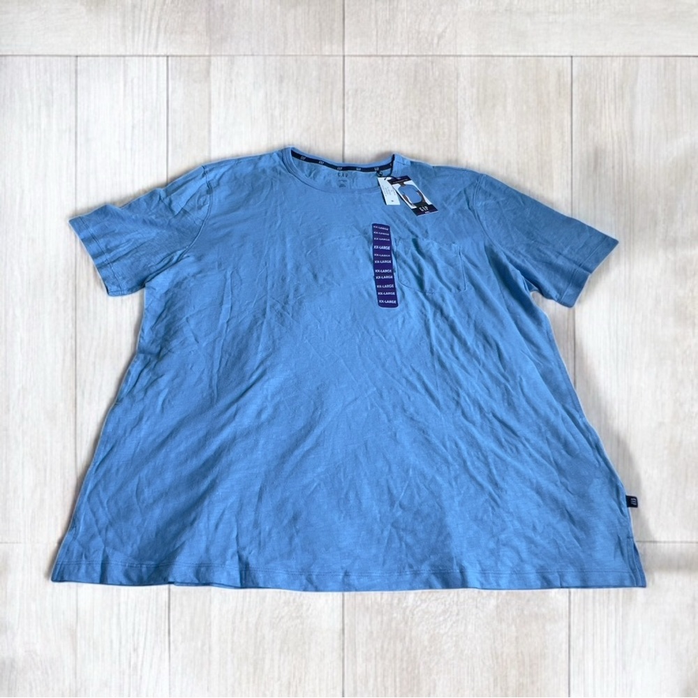 Gap Scrub Pocket Tee Shirt Men’s 2XL Blue Short Sleeve T-shirt NWT